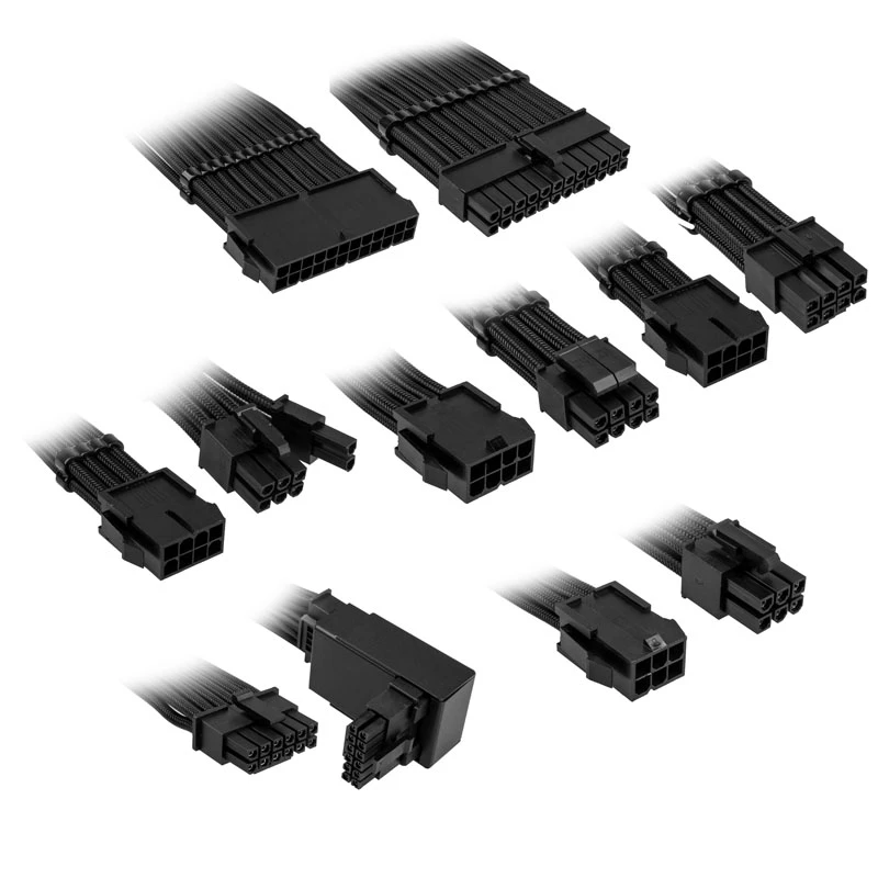Ilginimo kabelių rinkinys Kolink Core Pro COREPRO-EK-12VT2-BLK 12V 2x6-pin juodas