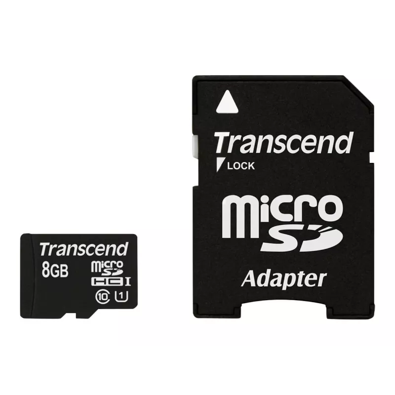 Transcend Premium microSDHC atminties kortelė su SD adapteriu