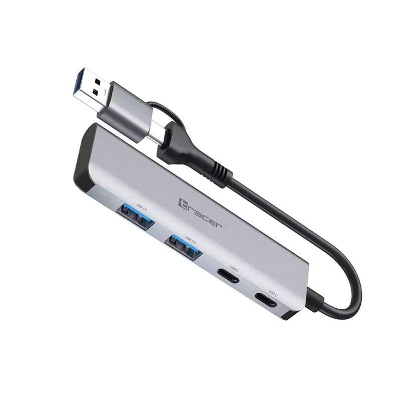 TRACER ADAPTER A-5 USB Type-C į USB-A 2x USB-A + 2x USB-C