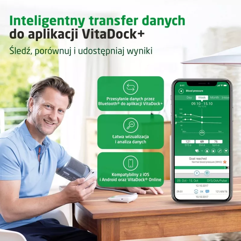 Viršutinės rankos kraujospūdžio matuoklis Medisana BU 572 (baltas)