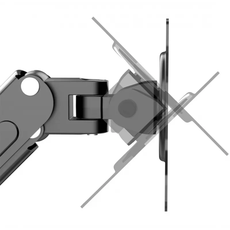 Maclean MC-860N Monitorio Laikiklis su Dujine Spyruokle, 13-27, 8 kg, Juodas