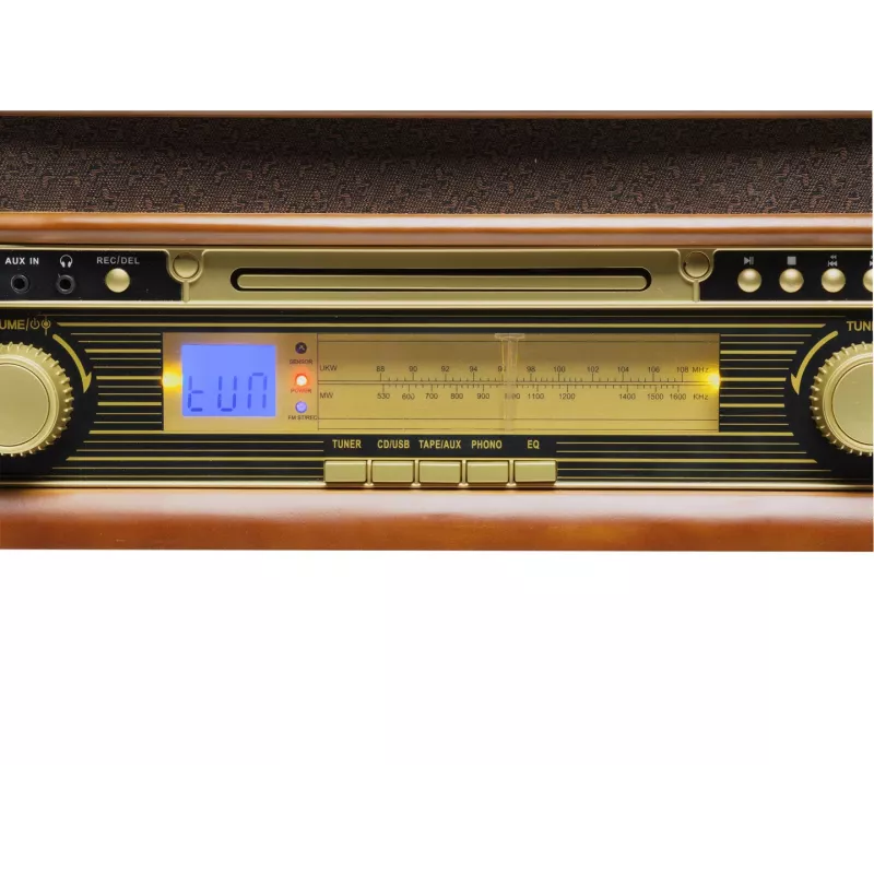 DENVER MCR-50 MK3 stiprintuvas, kasetinis grotuvas, CD/MP3 grotuvas, skaitmeninis grotuvas, patefonas, radijas, skaitmeninis įrašymas, 5W