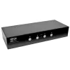 EATON TRIPPLITE 4 prievadų DisplayPort KVM jungiklis su garso kabeliais ir USB 3.0 SuperSpeed šakotuvu (B004-DPUA4-K)