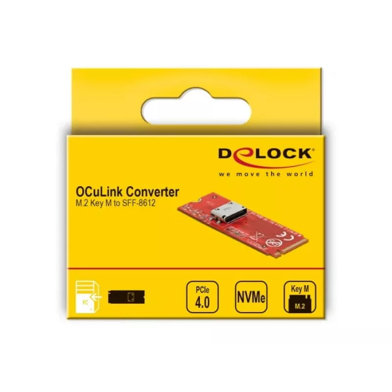 M.2 Key M į 1 x OCuLink SFF-8612 keitiklis DeLOCK 64106