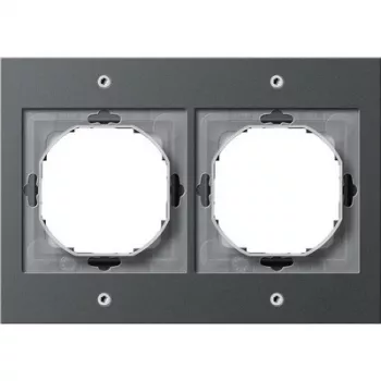 GIRA TX_44 sieninė plokštė antracitinė, termoplastikas, 110×157 mm, įprastinis dizainas