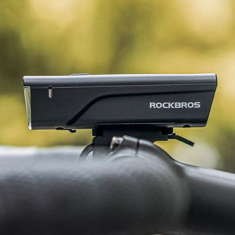 Rockbros Dviračio žibintas + USB-C – USB-A laidas 260 lm Juodas