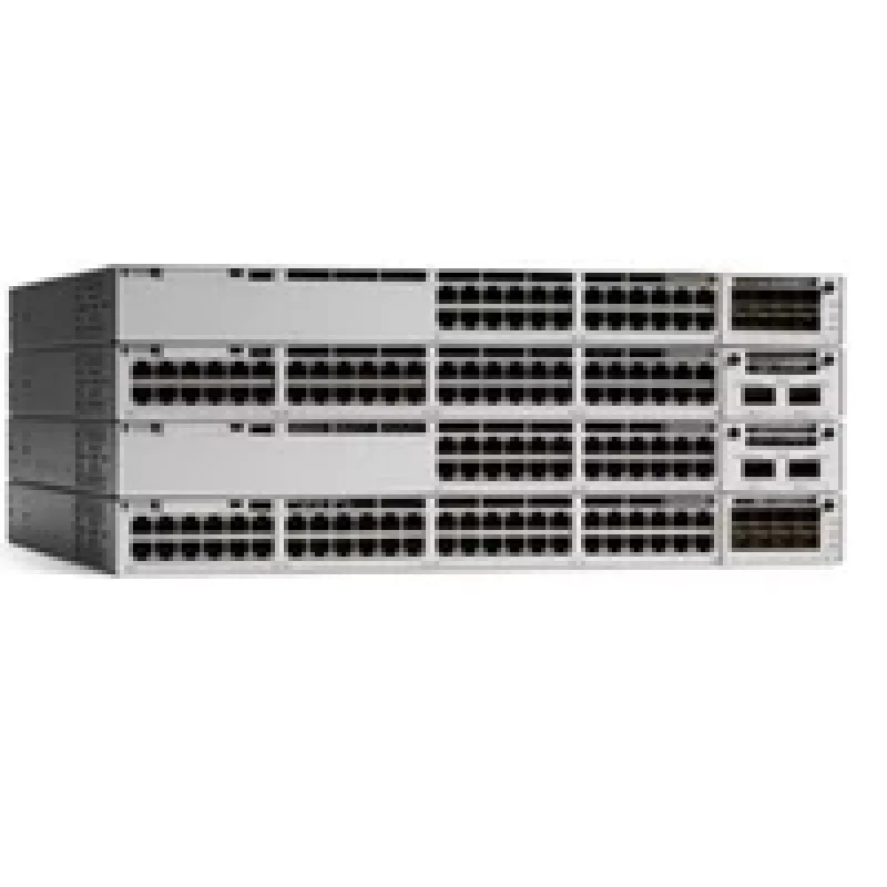 Cisco Catalyst 9300 Network Advantage – valdomas L3 jungiklis su 48 gigabitiniais UPoE prievadais (822 W)