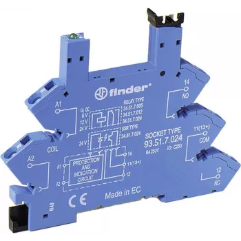 Finder Relės lizdas 1 vnt. 93.51.0.024 Serija 34 34.51, 34.81 (93.51.0.024)