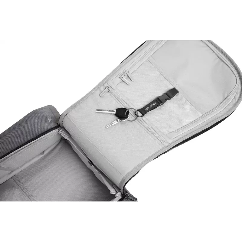 Kuprinė XDDESIGN Bizz Grey P705.932 – atspari vandeniui, lengva miesto kuprinė