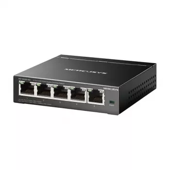 Nevaldomas tinklo jungiklis TP-LINK Mercusys MS105GS-M2 — 5 prievadų Gigabit Ethernet (10/100/1000), juodas