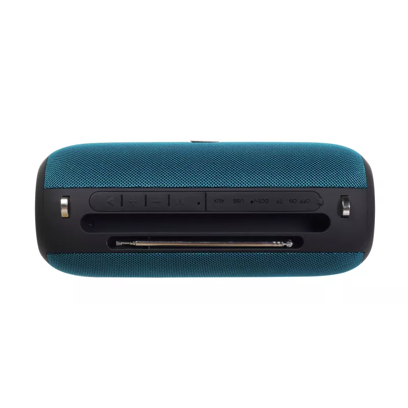 Nešiojamas stereofoninis garsiakalbis GEMBIRD SPK-BT-17-G – Bluetooth 5.1, 5 W RMS, 1200 mAh, MicroSD, FM, AUX