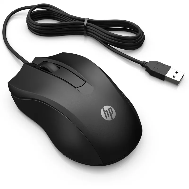 HP laidinė pelė 105, ambidekstrinė, optinė, USB-A, 1600 DPI, juoda