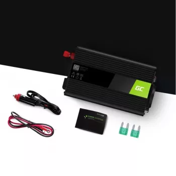 Automobilinis keitiklis Green Cell INV01DE 300W DC į AC, 12V į 230V, 1×USB, LED, aktyvus aušinimas