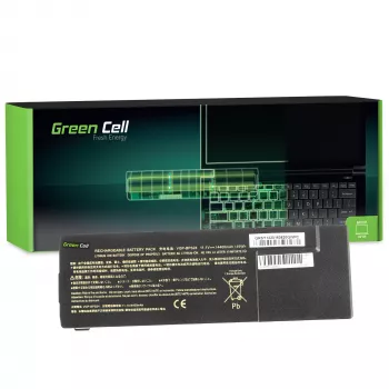 Baterija Green Cell SY14, skirta Sony VAIO PCG-71211M, PCG-61211M, PCG-71212M, 6600 mAh, juoda