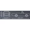Cobi konstruktorius Opel Rekord C 1700 L kabrioletas modelio rinkinys
