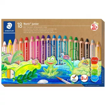 Akvareliniai pieštukai Staedtler Noris junior 140 18 spalvų