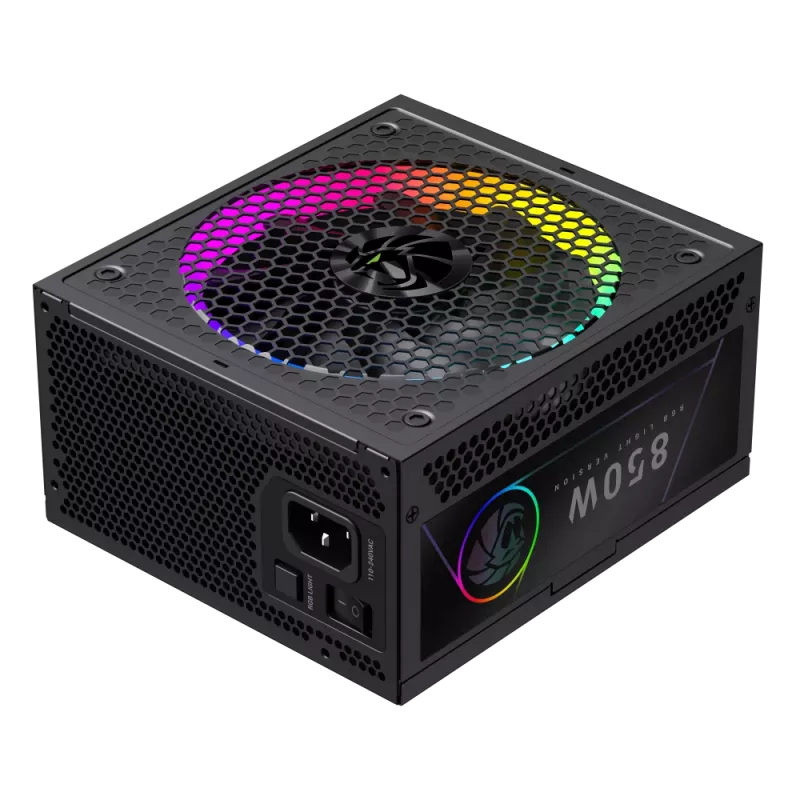 Gamemax RGB 850G 850 W maitinimo blokas, 80 PLUS Gold, modulinis