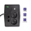 Qoltec Monolith nepertraukiamo maitinimo šaltinis (UPS) Dvigubo keitimo (Online) 1 kVA 600 W 2 AC lizdai
