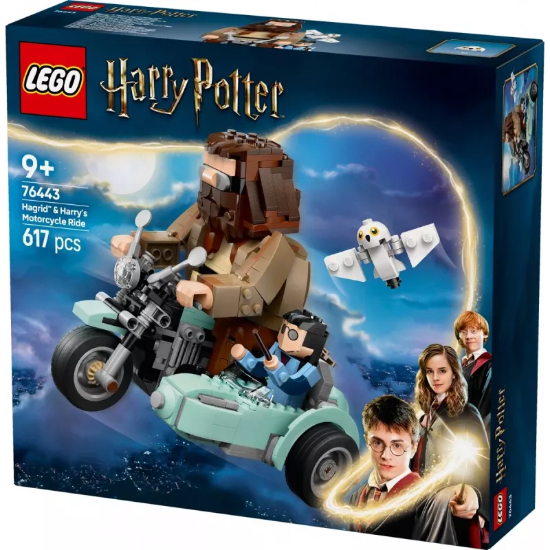 LEGO HARRY POTTER 76443 Hagrid & Harry's Motorcycle Ride – Magiškas motociklo nuotykis