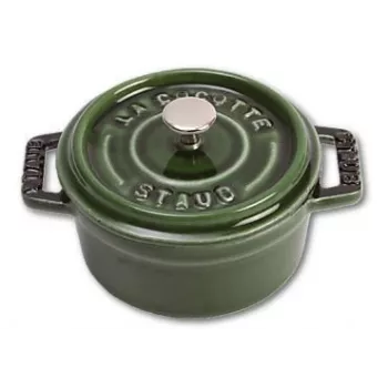 Staub 40509-804 mini cocotte 10 cm baziliko žalios spalvos ketaus puodas