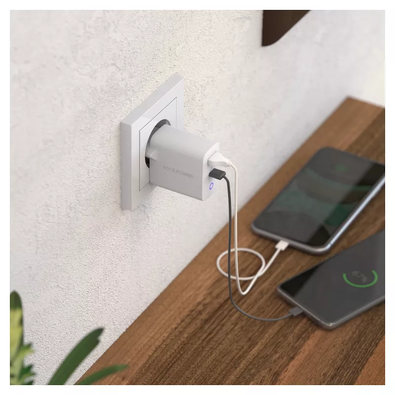 Kroviklis RealPower PC-20 Smartfon Planšetė Baltas
