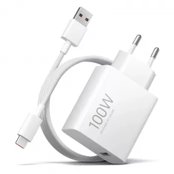 Sieninis įkroviklio rinkinys Xiaomi 100W Įkrovimo komplektas (Type-A) EU – didelės galios USB Type-A adapteris