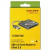 Kortelių skaitytuvas DeLOCK 91525 USB 3.2 Gen 1 pilkas