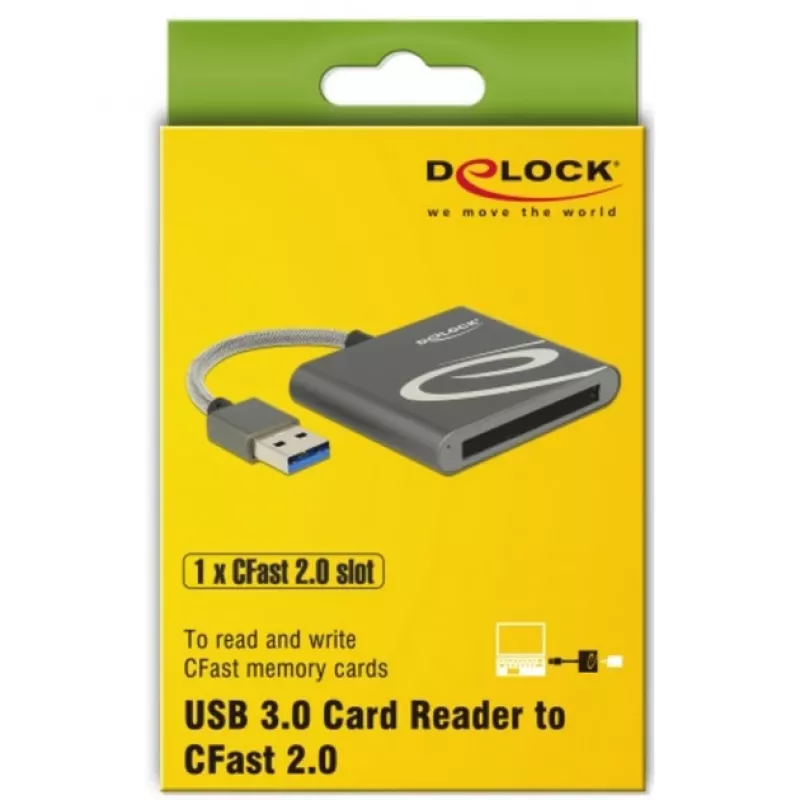Kortelių skaitytuvas DeLOCK 91525 USB 3.2 Gen 1 pilkas