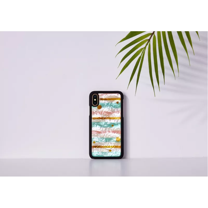 iKins dėklas iPhone XS / iPhone XS Max — pop mint juoda