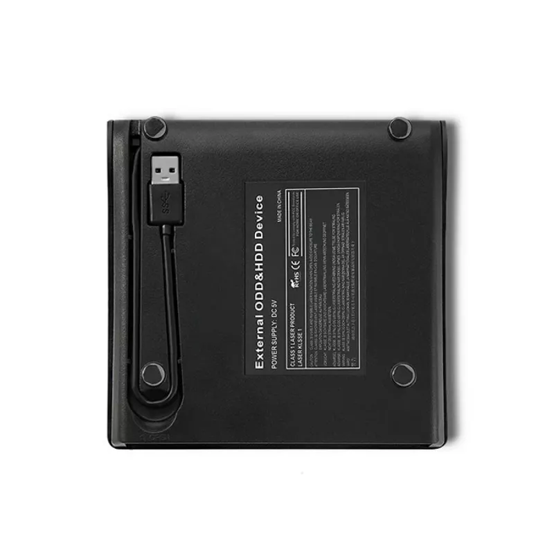 Išorinis DVD‑RW įrenginys QOLTEC 51857 – USB 3.0, SATA sąsaja, DVD±R 8x, DVD±RW 4x, DVD‑RAM 5x, CD 24x, juodas