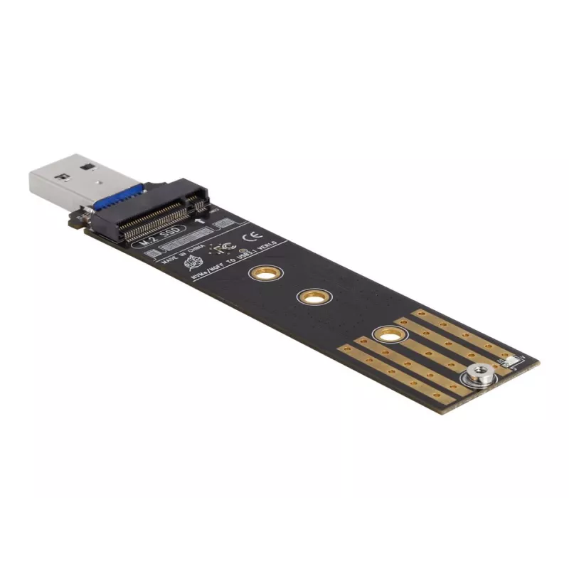 DeLOCK Combo keitiklis M.2 NVMe PCIe arba SATA SSD į USB 3.2 Gen 2 juodas