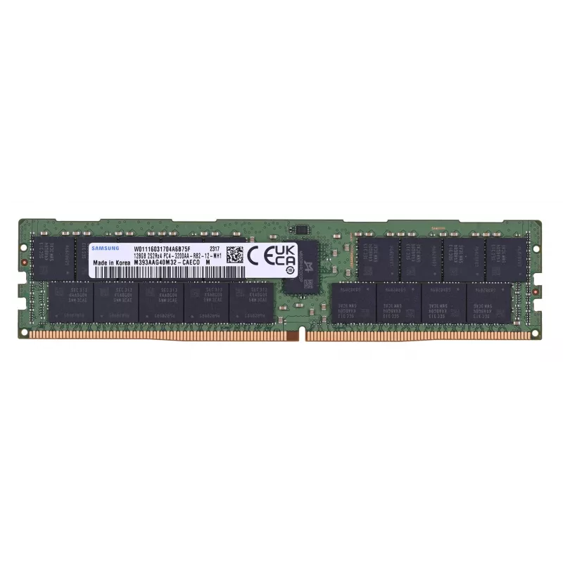 Serverio RDIMM Samsung DDR4 128GB 3200MHz registruota 288 kontaktų 1,2V