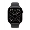 Išmanusis laikrodis Apple Watch Series 11 GPS + Cellular 42mm Slate Titanium korpusas, juodas sportinis dirželis M/L