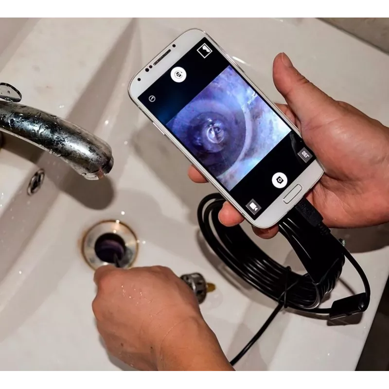 USB endoskopas MEDIA-TECH ENDOSCOPE 66° CMOS, 640x480 30fps, IP67, 6 LED, magnetas ir kabliukas
