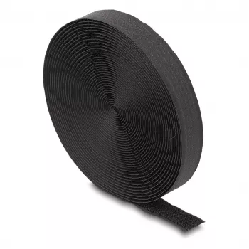 DeLOCK lipnusis dirželis 5 m x 20 mm juodas nailoninis