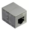 RJ-45 modulinis jungtis VALUE Cat.6 ekranuotas sidabrinis