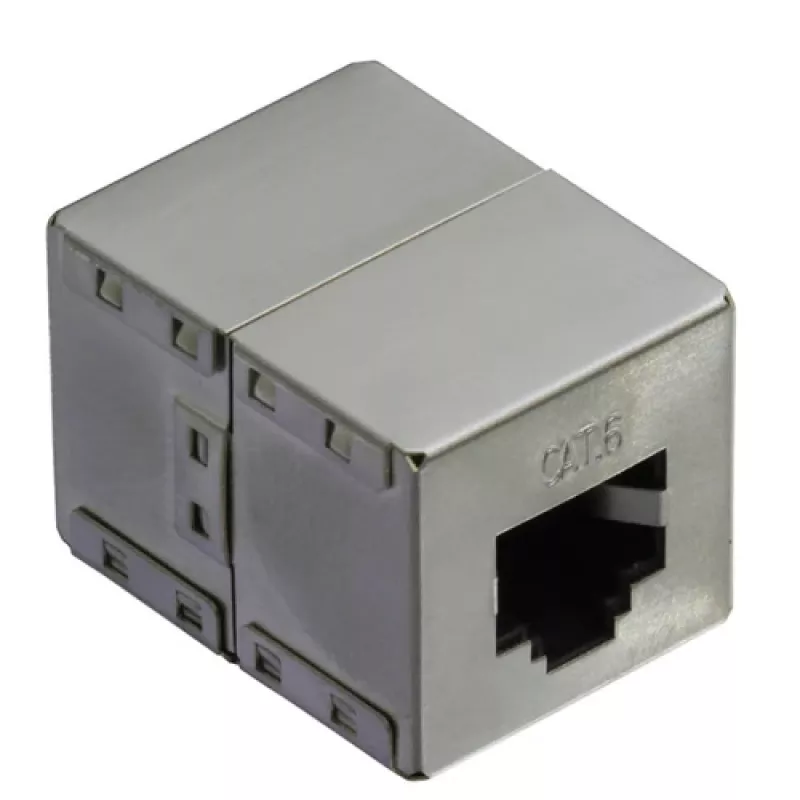 RJ-45 modulinis jungtis VALUE Cat.6 ekranuotas sidabrinis