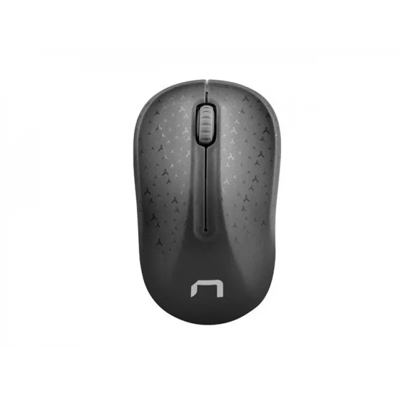 Belaidė optinė pelė NATEC Toucan Office RF – ambidekstrinė, 1600 DPI, 3 mygtukai, ratukas, pilka/juoda
