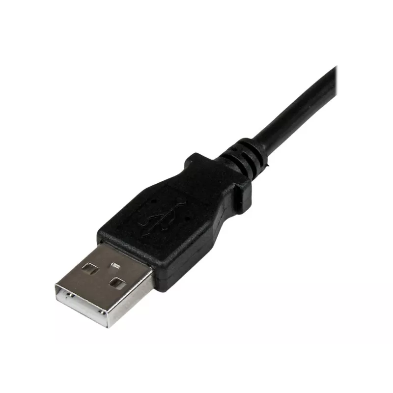 StarTech.com USBAB2MR USB 2.0 A–B kabelis su kampiniu B kištuku, kištukas/kištukas, 2 m, juodas