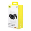 Baseus LightChaser BS-CM029 15 W belaidis įkroviklis automobiliui su telefono laikikliu, tvirtinamas ant ventiliacijos grotelių, juodas