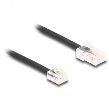 DeLOCK Telefono kabelis RJ45 kištukas į RJ11 kištuką juodas 10 m