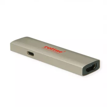 ROLINE GOLD USB-C – HDMI adapteris 8K60Hz ST/BU+ PD 60W (14.01.3478)