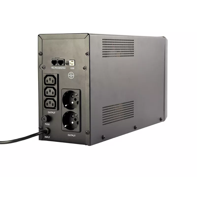Gembird EG-UPS-035 nepertraukiamo maitinimo šaltinis (UPS) Line-Interactive 2 kVA 1200 W 5 AC lizdai