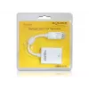 Vaizdo kabelio adapteris DeLOCK 61766 0,125 m VGA DisplayPort baltas