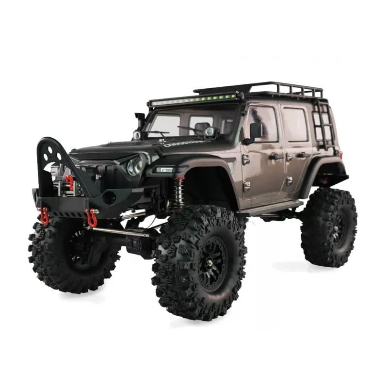 Radijo bangomis valdomas visureigis Amewi AMXRock Crosstail Crawler 4WD 1:10 ARTR antracito pilkas (22657)