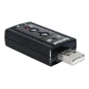 DeLOCK USB garso adapteris 7.1 – išorinė garso plokštė, stereo, USB (61645)