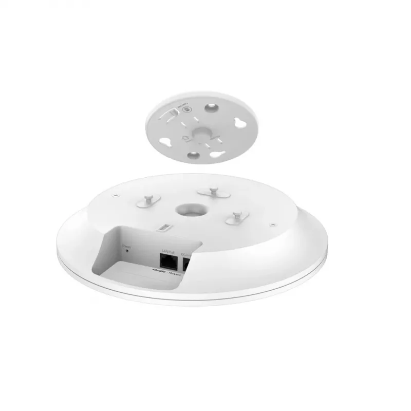 Belaidžio ryšio prieigos taškas RUIJIE RG-RAP2266 Wi‑Fi 6, dviejų juostų 2.4/5 GHz, 2976 Mbps, 1x GbE, PoE, montavimui prie lubų