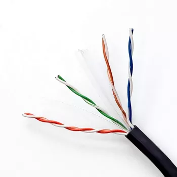 UTP pataisos laidas QOLTEC CAT6 100 m juodas