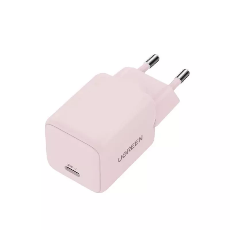 Maitinimo adapteris UGREEN X512 20W USB-C PD greitas įkrovimas, rožinė, 100–240V įėjimas, 1× USB-C