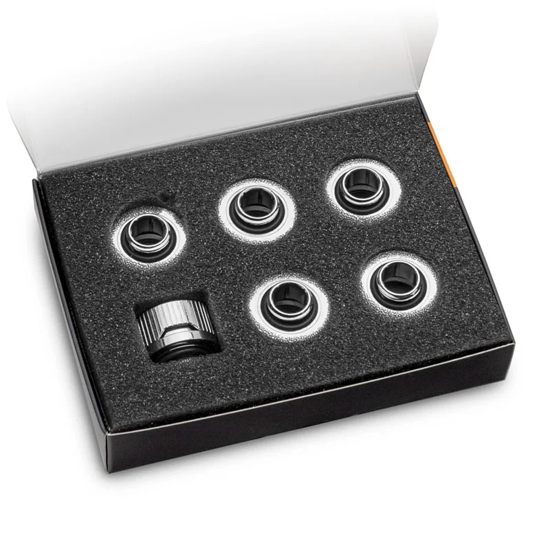 EK Water Blocks EK-Quantum Torque HDC 16 – 6 vnt. pakuotė, sidabrinė